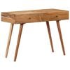 vidaXL Desk Honey Solid Acacia wood 39.4 x 20.1 x 29.9 in Desk