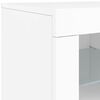 vidaXL Sideboard White Engineered wood, Glass Large Sideboard