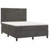 vidaXL Box Spring Bed Dark Gray