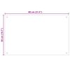 vidaXL Kitchen Backsplash Transparent 31.5"x19.7" Tempered Glass