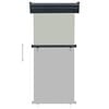 vidaXL Balcony Side Awning Grey Steel, Aluminum, Polyester 33.5 x 98.4 in