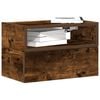 vidaXL Wall-mounted Bedside Cabinet Set of 2 Smoked Oak Engineered wood