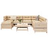 vidaXL Garden Sofa Set Natural Wood Solid Pine Wood, Plywood Large