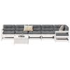 vidaXL Garden Sofa Set White Solid Pine Wood Large Modular