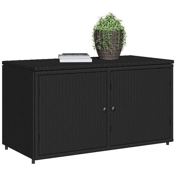 vidaXL Garden Storage Cabinet Black