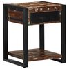 vidaXL Side Table Multicolor Solid reclaimed wood Small Side Table
