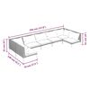 vidaXL Garden Lounge Set Dark Grey