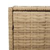 vidaXL Garden Storage Box Mix Beige PE rattan 74.8 gal