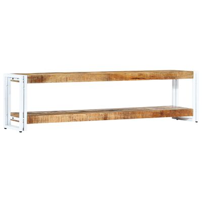 vidaXL TV Cabinet 59"x11.8"x15.7" Solid Mango Wood