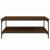 vidaXL Coffee Table Brown Oak Engineered Wood Large Coffee Table