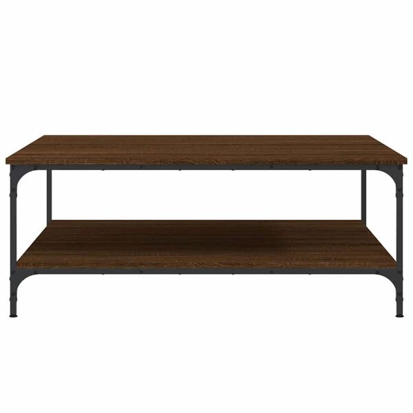 vidaXL Coffee Table Brown Oak Engineered Wood Large Coffee Table