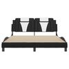 vidaXL Bed Frame Black and White