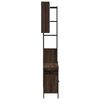 vidaXL Bathroom Cabinet Set Brown Oak Engineered Wood Bathroom Cabinet Set