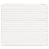 vidaXL Garden Planter White Solid Pine Wood 31.5 x 31.5 x 28.3 in