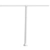 vidaXL Awning Post Set White Iron 118.1x96.5 in Rotatable