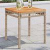 vidaXL Garden Table Mix beige and brown