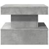 vidaXL Coffee Table Concrete grey Engineered wood Low Coffee Table