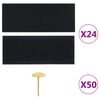 vidaXL Insect Door Curtains 2 pcs 82.7"x39.4" Magnet Black