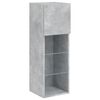 vidaXL 5 Piece TV Wall Units with LED Concrete Gray Engineered Wood
