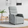 vidaXL Recliner Light Gray Fabric