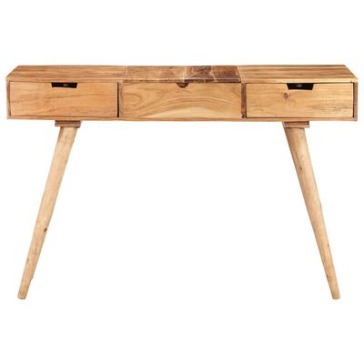 vidaXL Dressing Table with Mirror 44.1"x17.7"x29.9" Solid Acacia Wood