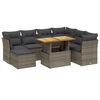 vidaXL Garden Sofa Set Grey