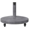 vidaXL Parasol Base Dark Grey Wood look 18.90 x 18.90 x 12.60 in