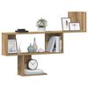 vidaXL Wall Shelf Artisian Oak 39.4x5.9x27.6" Engineered Wood