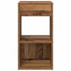 vidaXL Bedside Cabinet Set of 2 Old Wood Engineered Wood Standard