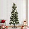vidaXL Artificial Christmas Tree with 300 LEDs Green 94.49 in
