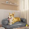 vidaXL Dog Bed Grey Faux leather (100% polyurethane) 29.5 x 20.9 in