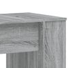 vidaXL Desk Grey Sonoma Engineered Wood Medium Computer Desk