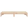 vidaXL Day Bed Natural Wood Solid pine wood Double Pull-Out Day Bed