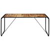 vidaXL Dining Table Brown Solid rough mango wood Large Industrial