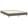 vidaXL Bed Frame Dark Gray Polyester fabric, Plywood, Engineered wood Full