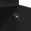 vidaXL Storage Cabinet Black Engineered Wood Large Storage Cabinet