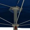 vidaXL Garden Parasol Azure Blue 100% polyester, steel 70.9 x 35.4 in