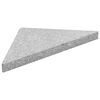 vidaXL Parasol Base Weight Grey Granite Large Heavyweight Support
