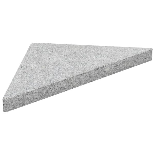 vidaXL Parasol Base Weight Grey Granite Large Heavyweight Support