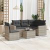 vidaXL Garden Sofa Set Light Grey