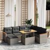 vidaXL Garden Sofa Set Grey
