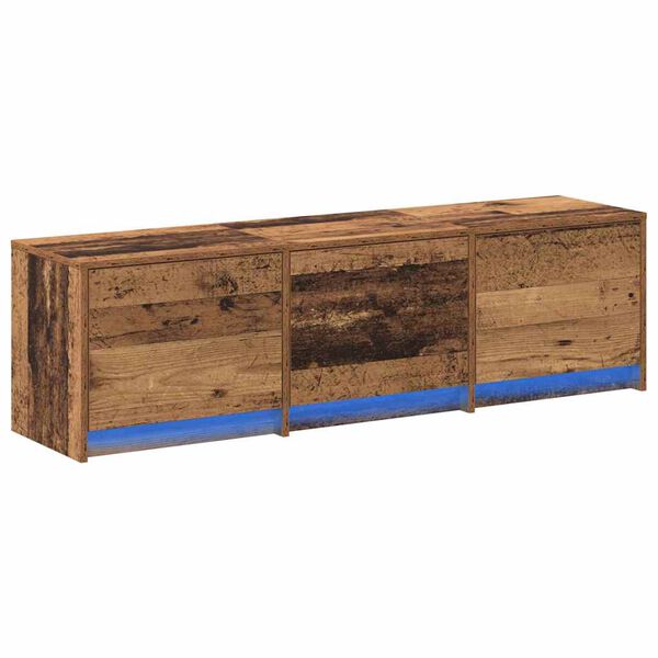 vidaXL TV Units Old Wood 55.12 x 13.39 x 15.75 in Engineered wood
