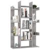 vidaXL Book Cabinet Concrete grey Engineered wood Compact Book Cabinet