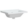 vidaXL Bathroom Sink White 24.0x18.9x7.7" Rectangular Ceramic