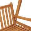 vidaXL Swing Bench 66.9" Solid Teak Wood