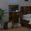 vidaXL Wall-mounted Bedside Cabinet Smoked oak Engineered wood Medium