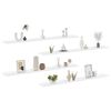 vidaXL Wall Shelves 4 pcs High Gloss White 45.3"x3.5"x1.2"