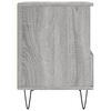 vidaXL Bedside Cabinet Grey sonoma Engineered wood, Metal Standard