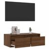 vidaXL TV Cabinet Brown oak Engineered wood Standard TV Cabinet
