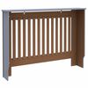 vidaXL Radiator Cover 2 pcs Grey 44.09 x 7.48 x 32.09 in